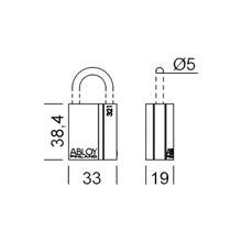 Load image into Gallery viewer, ABLOY Padlock PL321B (50mm shackle)
